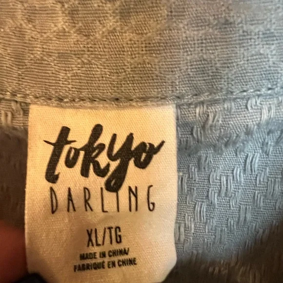 Light bluegray lightweight button down dress jacket - Picture 7 of 9